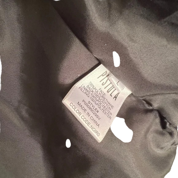 (60% OFF) PISTOLA Callista LEATHER FAUX QUILTEDJACKET/VEST BLACK MSRP $280 - Picture 6 of 10